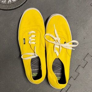 Vans Men's Yellow Canvas Sneakers